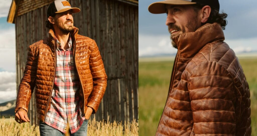 gifts for outdoors men leather jacket