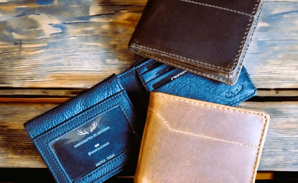 gifts for men outdoors leather wallet