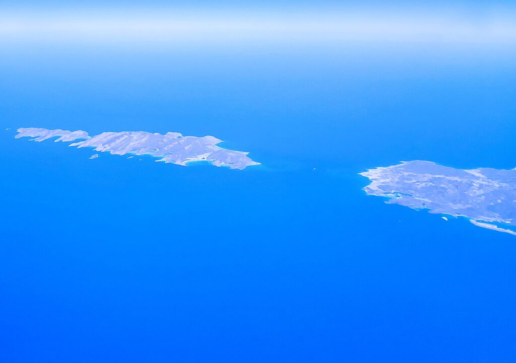 Esperitu Santo Island and Ballandra aerial view