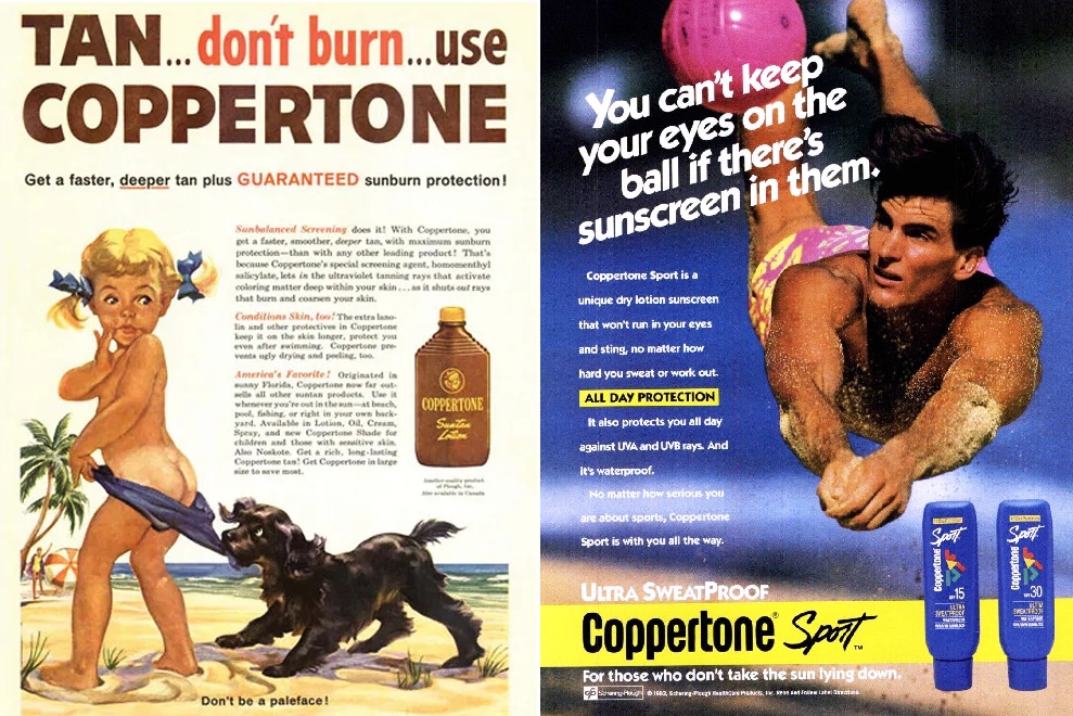 vintage sunscreen magazine ads